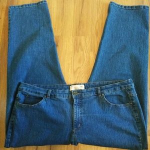 Just My Size, 24W, stretch, straight jeans.